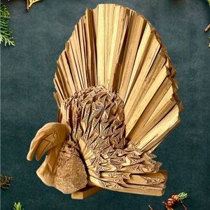 Wooden carved turkey